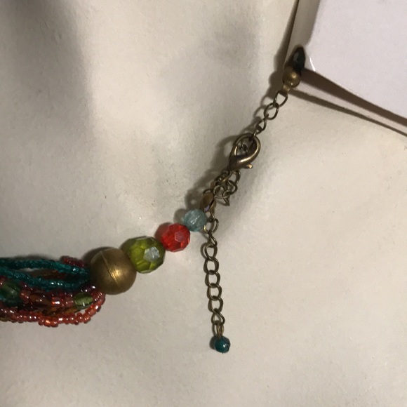 Multi Strand Bead & Charm French Necklace - Picture 7 of 9